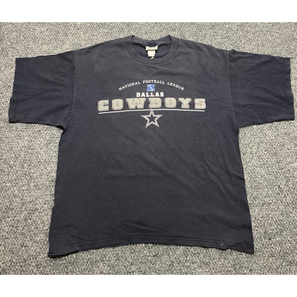 Lee Sport Large NFL Dallas Cowboys Navy Shirt Football Vintage Men's